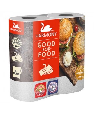 Popieriniai rankšluosčiai Harmony Good For Food 3 sl., 2 vnt