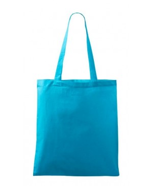 Medvilninis maišelis su rankena, 38x42cm, šviesiai mėlynas