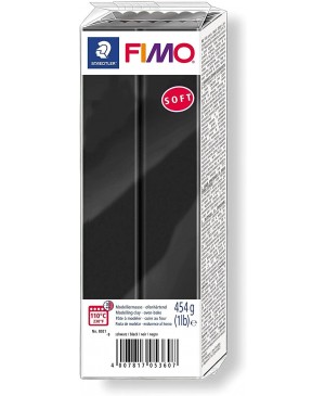 Modelinas Fimo Soft, 454g, 9 juoda