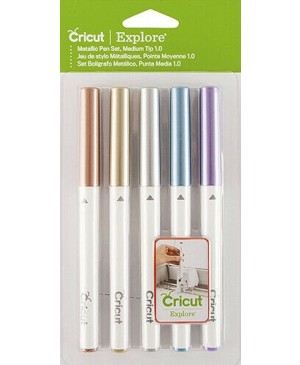 Rašiklių rinkinys Cricut Metallic Medium Point Pen Set, 1mm, 5vnt.
