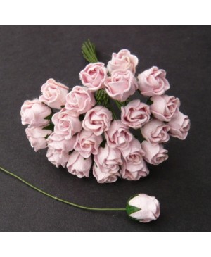 Popierinės gėlytės Promlee Flowers - Pale Pink Hip Rosebuds SAA-470, 8-13mm, 10vnt