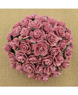 Popierinės gėlytės Promlee Flowers - Dusky Pink Open Roses SAA-489-20, 20mm, 10vnt.