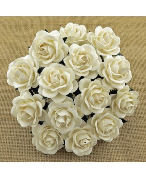 Popierinės gėlytės Promlee Flowers - Ivory Trellis Roses SAA-496-35, 35mm, 10vnt.