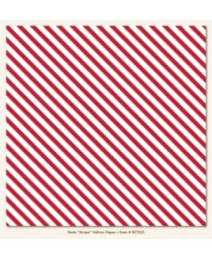 Skrebinimo popierius permatomas Reds Stripe, 30.5x30.5cm, 1vnt.