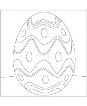 Eskizas smėlio tapybai Velykinis kiaušinis 3, 20x20cm (SCH-198)