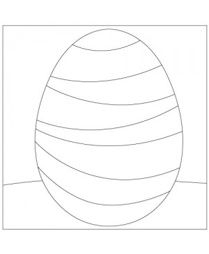 Eskizas smėlio tapybai Velykinis kiaušinis, 20x20cm (SCH-202)