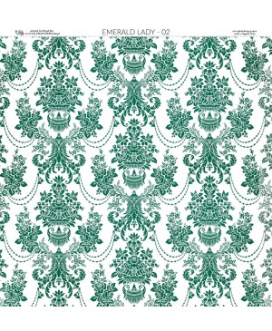 Skrebinimo popierius Galeria Papieru - Emerald Lady 02, 200 g/m², 30.5x30.5cm, 1vnt.