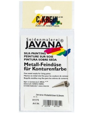 Metalinis antgalis šilko kontūrui Javana, 0.5mm 