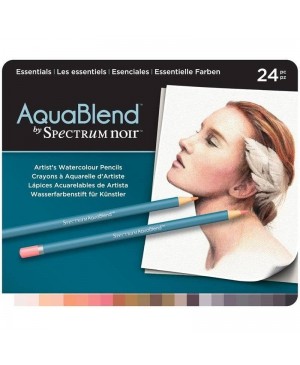 Akvareliniai pieštukai Spectrum Noir Aquablend - Essentials, 24vnt