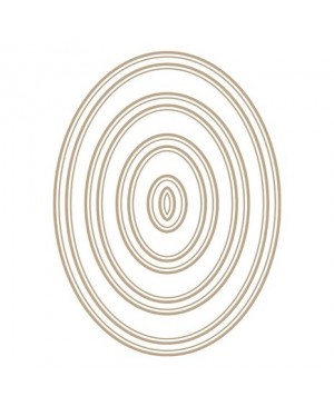 Plokštelė folijavimui Spellbinders Glimmer Hot Foil plate - Essential Duo Lines Ovals  (GLP-257), 9.40x12.30 - 0.70x1.40cm