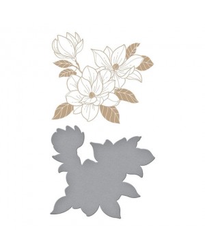 Plokštelės folijavimui ir kirtimo formelės Spellbinders Glimmer Hot Foil plate - Blooms (GLP-304), 8.90x7.90cm