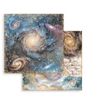 Skrebinimo popieriaus rinkinys Stamperia - Cosmos Infinity Backgrounds, 20.3x20.3cm, 190g/m², 10 lapų