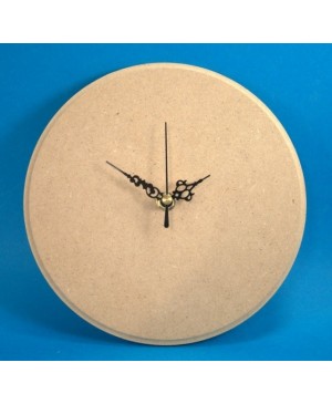 Laikrodis su mechanizmu, MDF, apskirtas 20cm 