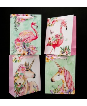 Popierinis maišelis Flamingo/Unicorn, 23x17.5x9 cm
