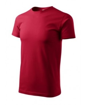 Vyriški marškinėliai Malfini Basic 129, 160g/m², tamsi raudona, XL