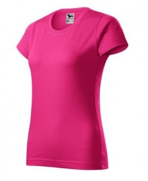 Moteriški marškinėliai Malfini Basic 134, 160g/m², tamsi rožinė, XS