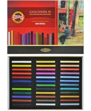 Spalvotos sausos pastelės rinkinys Koh-I-Noor Gioconda Hard Pastels, 36 spalvų