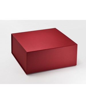 Kartoninė greito surinkimo dėžutė su magnetiniu užsegimu 150x150x50mm raudonos spalvos