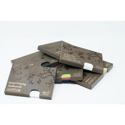 Piešimo kortelės Haikucards dėžutėje, 106.5x147mm, 630g/m², 11vnt., 6 spalvų