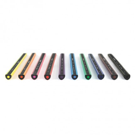 Spalvoti tribriauniai pieštukai Milan Ergo 10 spalvų