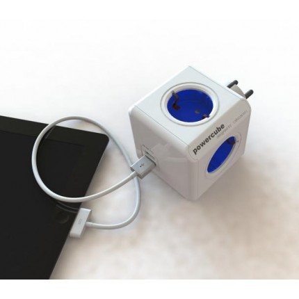 Šakotuvas PowerCube 4 vietų, USB