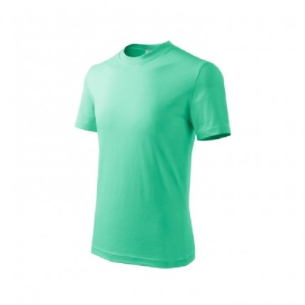 Vaikiški marškinėliai Malfini Basic 138, 160g/m², mėtinė sp., 134cm/8metų