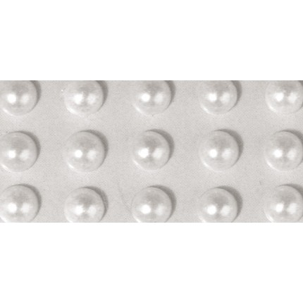 Karoliukas su plokščia nugarėle 3mm, 120vnt, lipnus, baltas perlas
