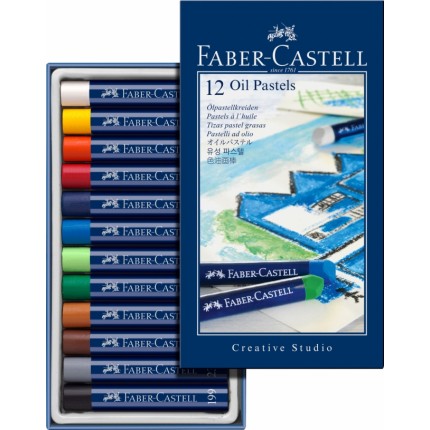 Pastelė aliejinė Faber-Castell, 12 spalvų