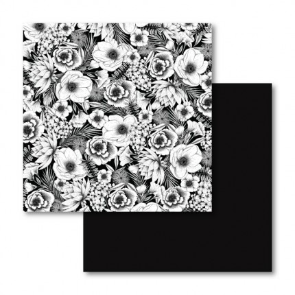 Sublimacinė plėvelė Cricut Infusible Ink Transfer Sheets Patterns Black Botanicals, 30.5 cm x 30.5 cm, 2vnt.