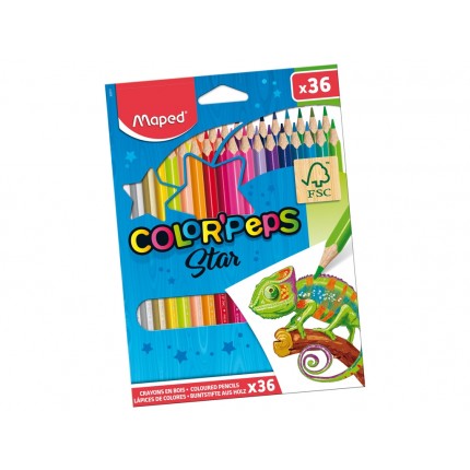 Spalvoti pieštukai Maped Color Peps FSC 36 spalvų 