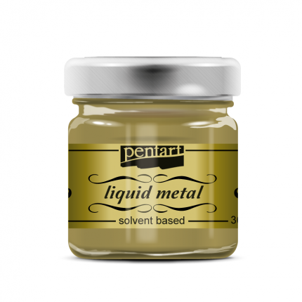 Liquid Metal Pentart dažai 30ml, gold