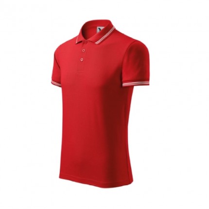 Vyriški marškinėliai Malfini Urban Polo 219, 200g/m², raudona, XL