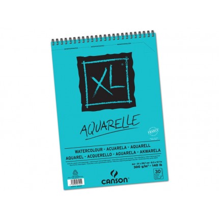 Akvarelinio popieriaus sąsiuvinis Canson XL Aquarelle A4, 300g/m², 30 lapų