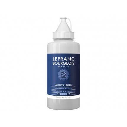 Akriliniai dažai LB Fine 750ml 008 titanium white