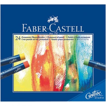Pastelė aliejinė Faber-Castell, 24 spalvų