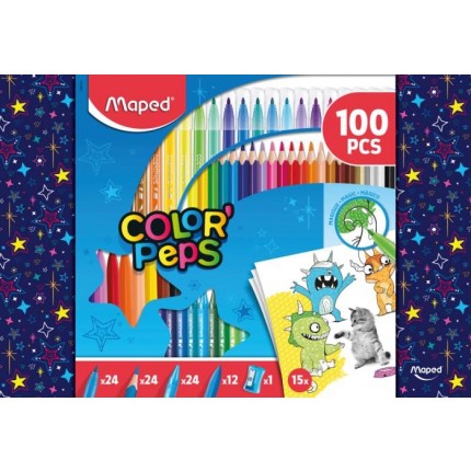 Spalvinimo rinkinys Maped ColorPeps, 100vnt.