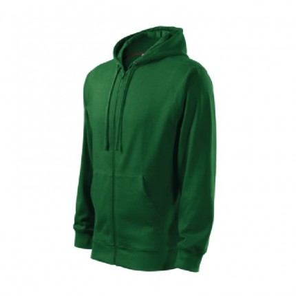 Vyriškas sportinis džemperis Malfini Trendy Zipper 410, 300g/m², t.žalia sp., L