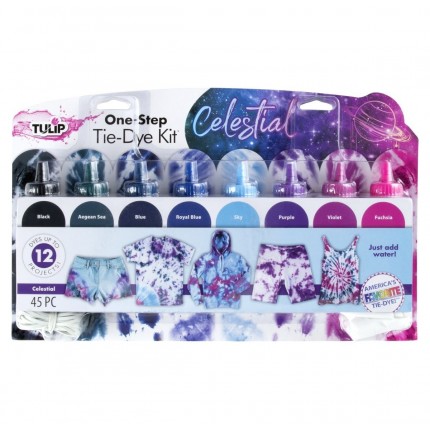 Rinkinys batikai Tulip One-step tie dye kit Celestial, 8 spalvos