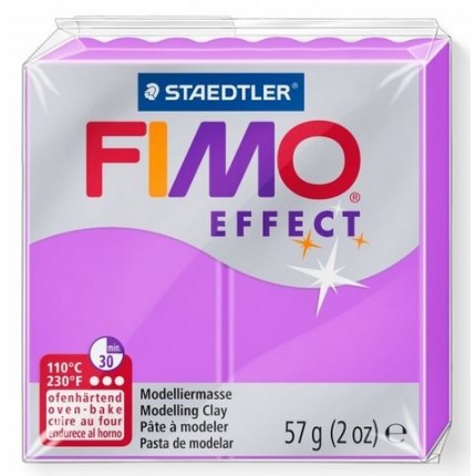Modelinas Fimo Effect, 57g, 601 neoninis purpurinis