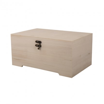 Medinė dėžutė su užsegimu ir įdėklu, 28x18x13.5cm                                                                                                                     