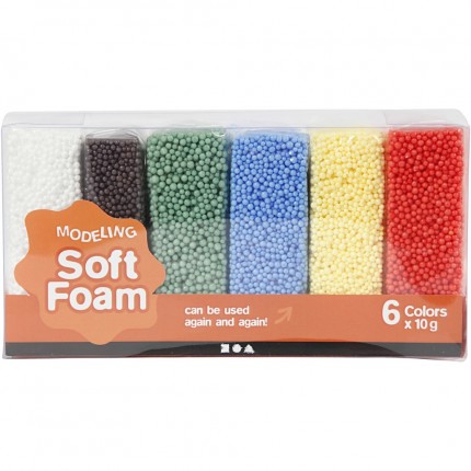 Modelinas CCH Soft Foam, 6x10g nedžiūstantis