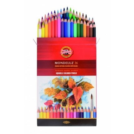 Akvareliniai pieštukai "Mondeluz" 36 spalvų