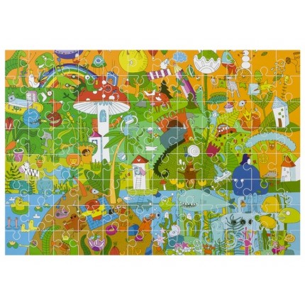 Dėlionė Grafix - Floor Puzzle Happy World, 96 dalių, 35x48cm (96PUZ3AS/GE)                                                                                                                               