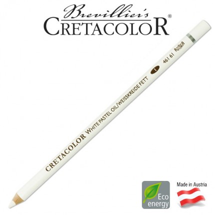 Aliejinis pieštukas eskizavimui Cretacolor baltas, 46161