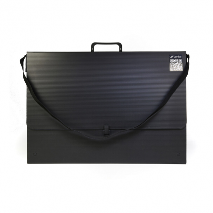 Dėklas brėžiniams Case A3 juodas, 435x315x30mm, su diržu