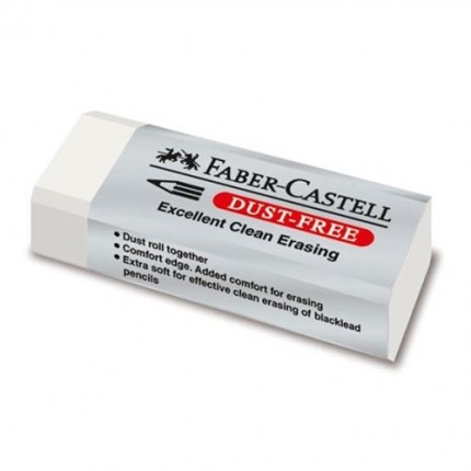 Trintukas Faber Castell Dust free, baltos spalvos
