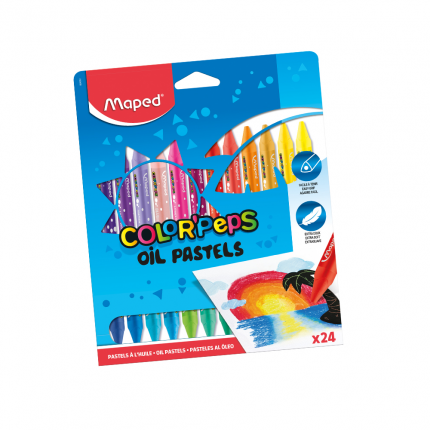 Aliejinės pastelės Maped Color Peps 24 spalvų