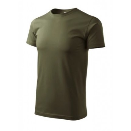 Vyriški marškinėliai Malfini Basic 129, 160g/m², tamsi chaki, XS