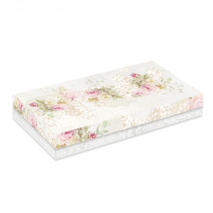 Kartoninė dviejų dalių dėžutė pakavimui Craft & You - Flower Romance, 9.9x21cm, 300 g/m², 5vnt