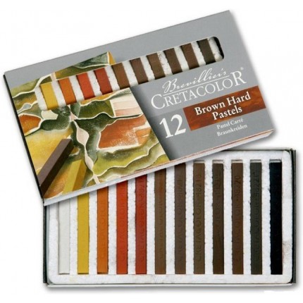Pastelių rinkinys Cretacolor Brown Chalk, 12 spalvų
